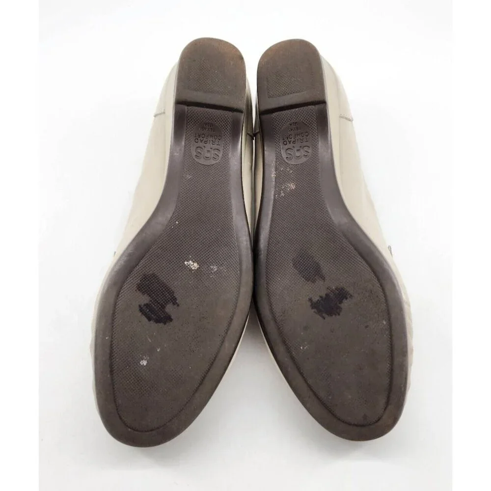 SAS Women's‎ Easier Bone Moc Toe Loafer Slip On Tripad Comfort Shoes Size 9 S